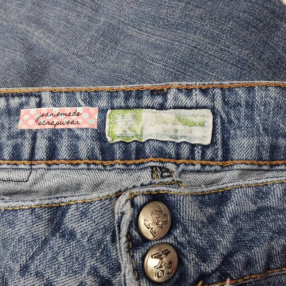 1018 Size 13/14 Wrangler 20X Style Upcycled Stretch Bell-Bottoms - Picture 5 of 7